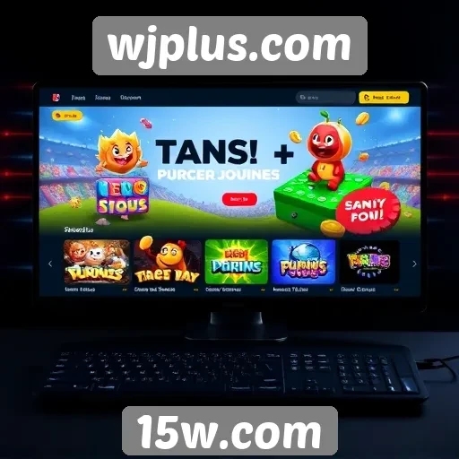 Interface de usuário do wjplus.com em avaliação