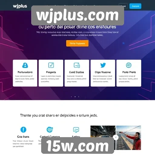 Destaques de funcionalidades do site wjplus